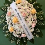 Coroa de Flores Tradicional BH 01 - Rosas chá e Rosas