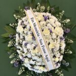 Coroa de Flores Tradicional BH 05 - Rosas Brancas